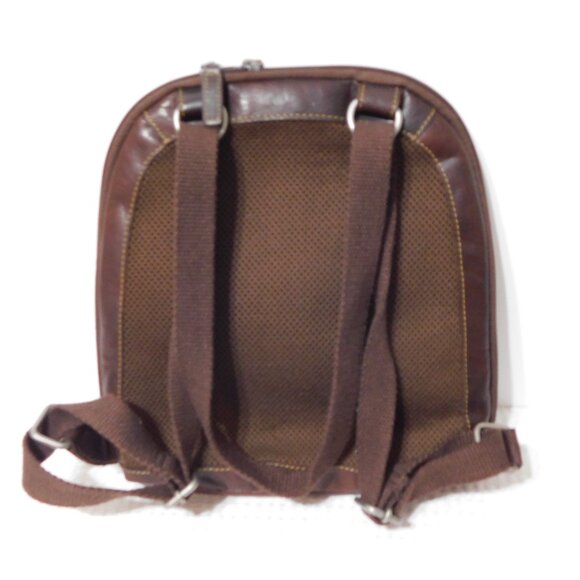 Jack Georges Voyager Convertible Zip Around Backpack Distressed Brown Leather - Picture 2 of 13